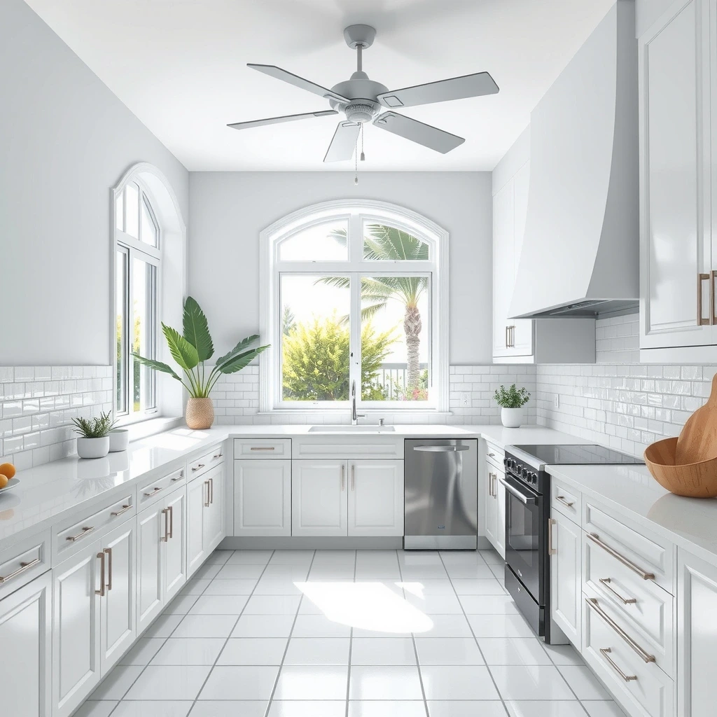 After: Sanitized kitchen