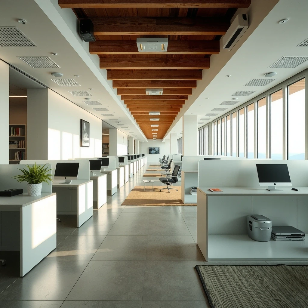Clean office interior
